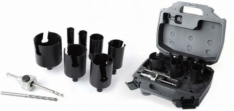 Elektrikerkoffer DIAGER 10 Teile Ø 22-35-40-51-54-65-68 + Pilot + 2 Bohrer - 3000C