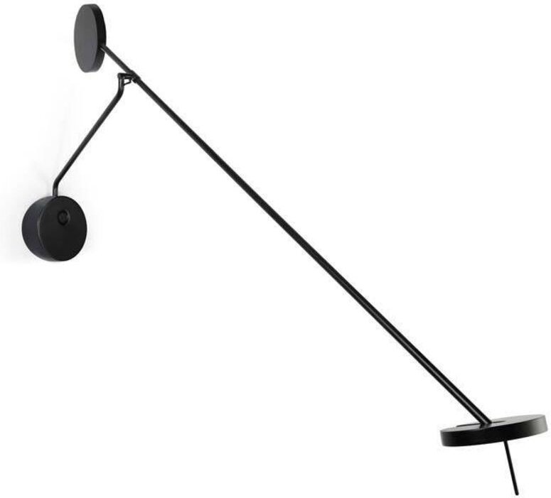 Grok Invisible - LED Wandleselampe Matt Blac Touch Dimmer 765lm 2700K