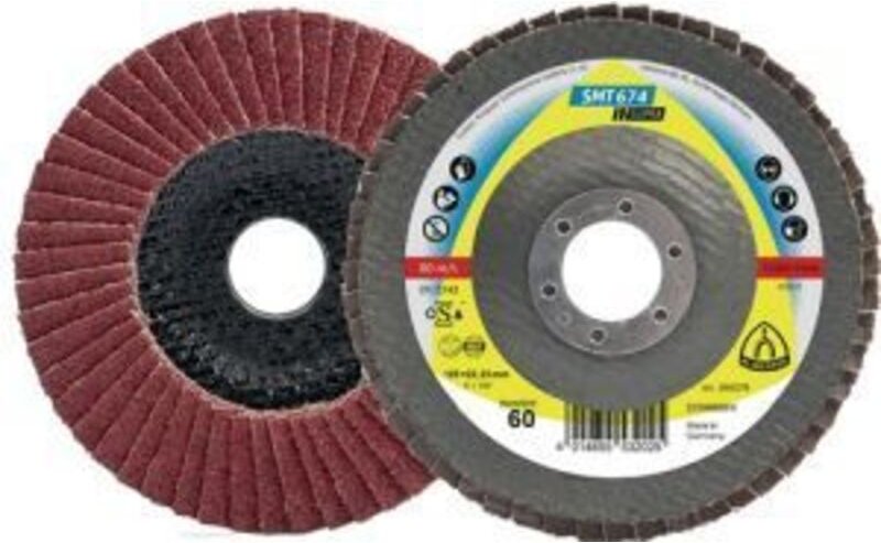 Smt 674 Schleifmopteller Keramik, 125 x 22,23 mm Korn 40 gewölbt 10 Stk - Klingspor