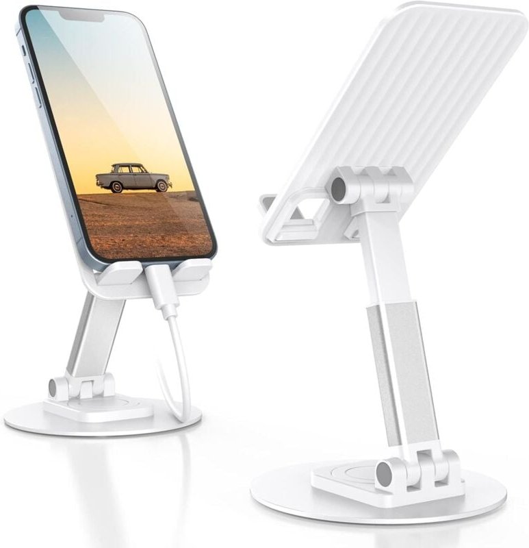 Telefonständer für den Schreibtisch – Klearlook Aluminium Faltbarer Tablet-Telefonhalter