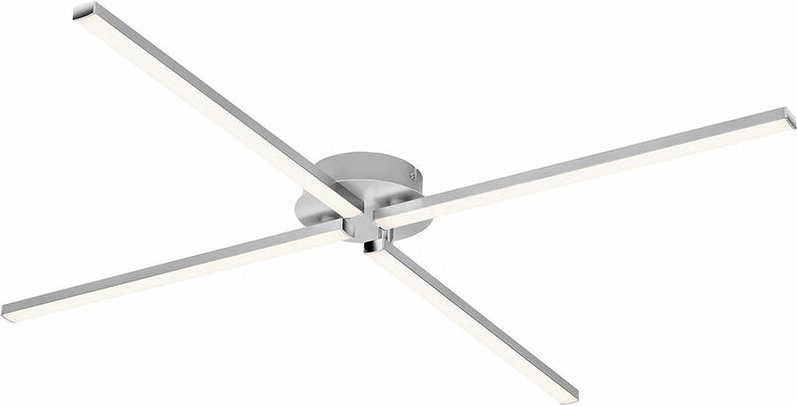 Briloner - led Deckenlampe Deckenleuchte Wohnzimmerlampe Esszimmerleuchte Flurlampe, Metall Aluminium, 4 Flammig schwenk...
