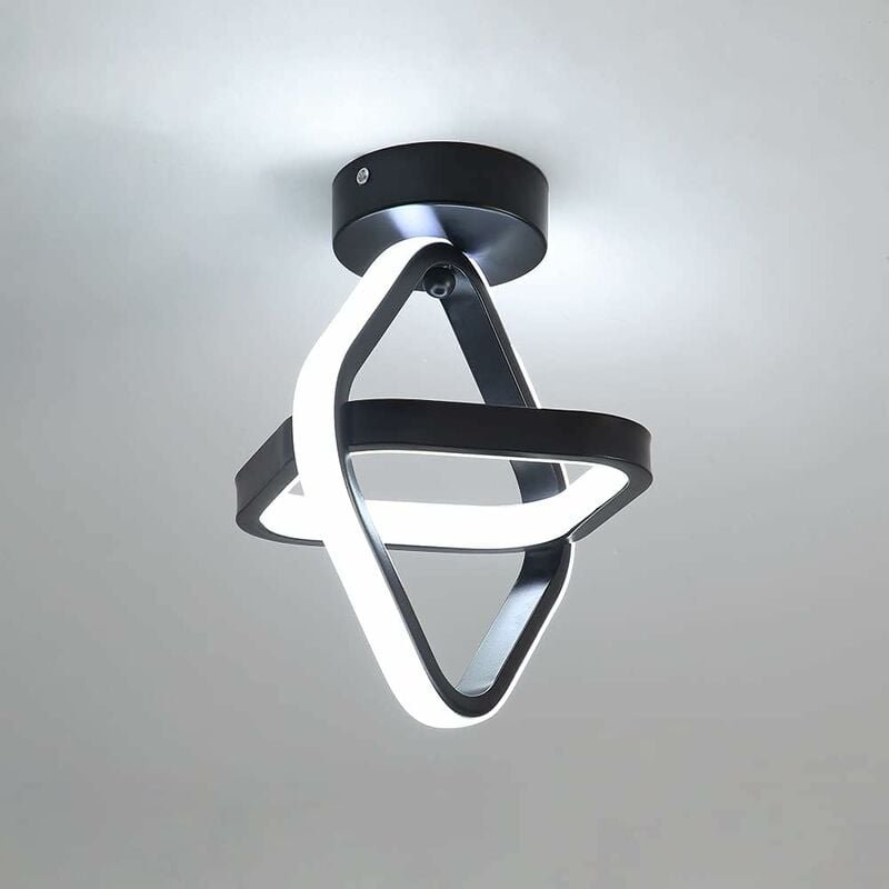 Comely - LED-Deckenleuchte, moderne schwarze Kronleuchterlampe 22 w, quadratische Korridor-Deckenleuchte für Korridorbal...