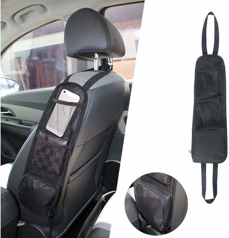 Auto-Organizer, Seiten-Organizer für Autositze, faltbare Aufbewahrungstasche fürs Auto, Netztaschen, multifunktionale Hä...