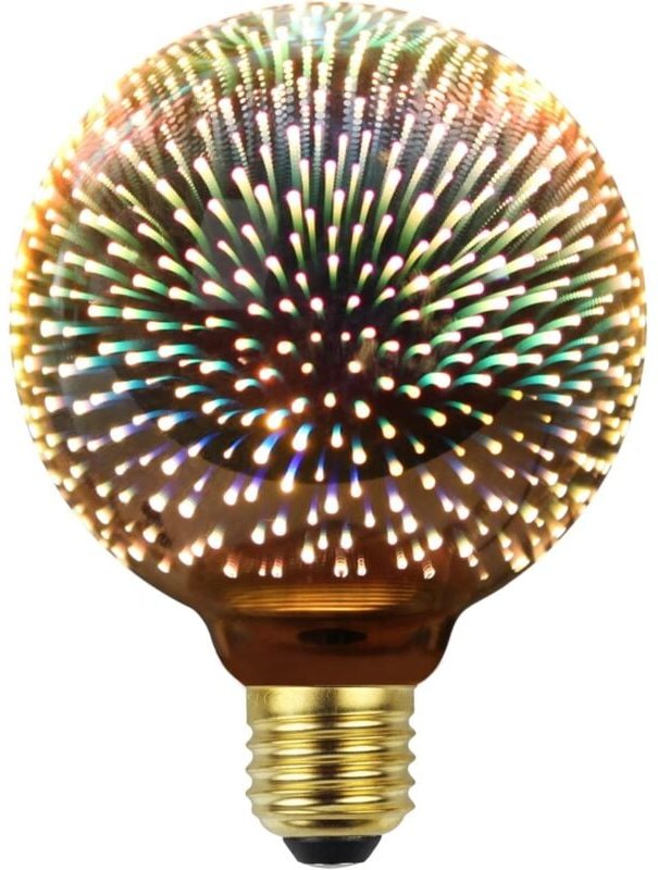 Edison-Glühbirne, 3D-Feuerwerk, LED-Glühbirne, 4 W, 220–240 V, E27, Weihnachtsbaum-Dekorationsbirnen, spezielle dekorati...