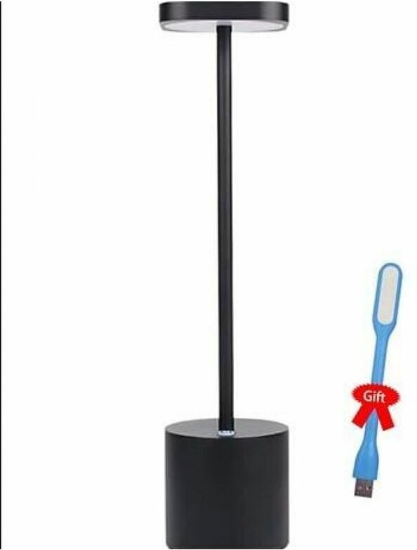 Tischlampe - Moderne, über usb wiederaufladbare LED-Tischlampe ohne Kabel - Mit 2 Modi - Aluminium - Dimmbar - Für Resta...