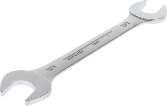Gedore - Doppelmaulschlüssel 6 30 x 36 mm Länge 328 mm verchromt
