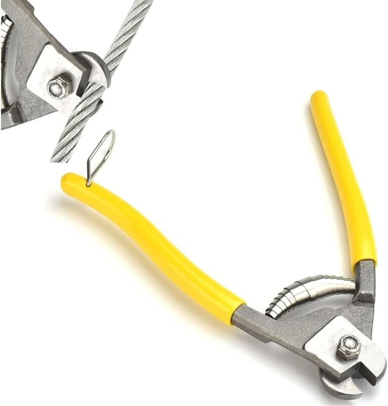 Kabelschneider, Kabelschneider aus verchromtem Stahl, Ratschen-Kabelschneider, 17,3 cm Kabelschneider, Isolierzange für ...