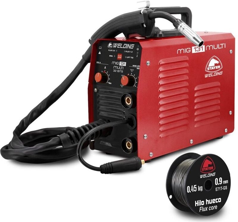 Stayer Iberica - stayer Multifunktions-verstellbares mig 131-Schweißgerät + 0,45kg Ø0,9mm-Spule
