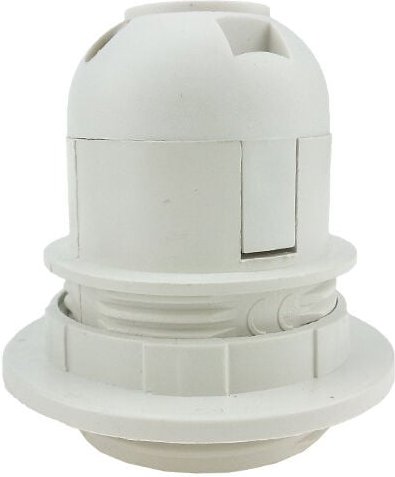 4 Stück Lampenfassung – für E27-Glühbirne – praktische Fassung – Kunststoff-Lampenschirm-Adapter (weiß)