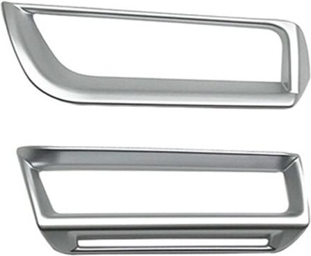 Tlily - Für Prius 60 Serie 2023 2024 Auto-Klimaanlagen-Auslass-Entlüftungsrahmen-Verkleidung Innenzubehör (Silber)