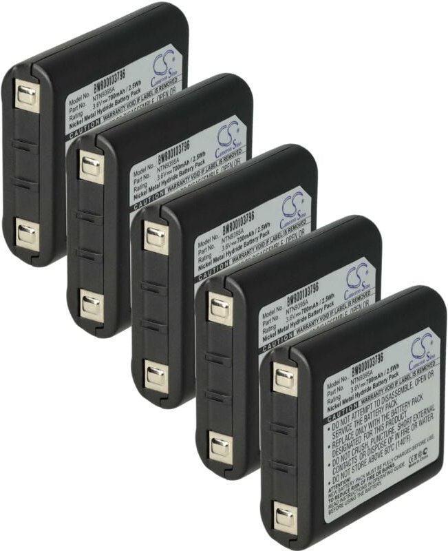 vhbw 5x Akku Ersatz für Motorola KEBT-071, HKTN4003, KEBT071B, KEBT-071-B, KEBT-071-A für Funkgerät, Walkie Talkie (700 ...