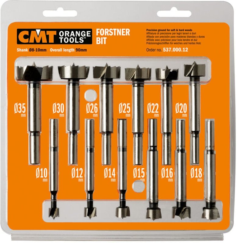 537.000.12 SATZ MIT 12 FORSTNERBOHRERN -SP- S=8-10mm D10-35mm DX