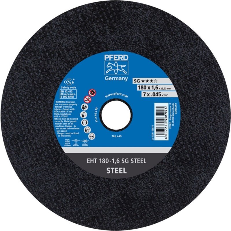 Trennscheibe gerade A46SSG 178x1,6mm Pferd