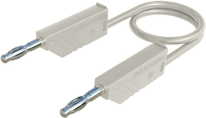 Thumbnail - Mln 50/2,5 ws Messleitung Lamellenstecker 4 mm Lamellenstecker 4 mm 0.50 m Weiß 1 St. - Sks Hirschmann