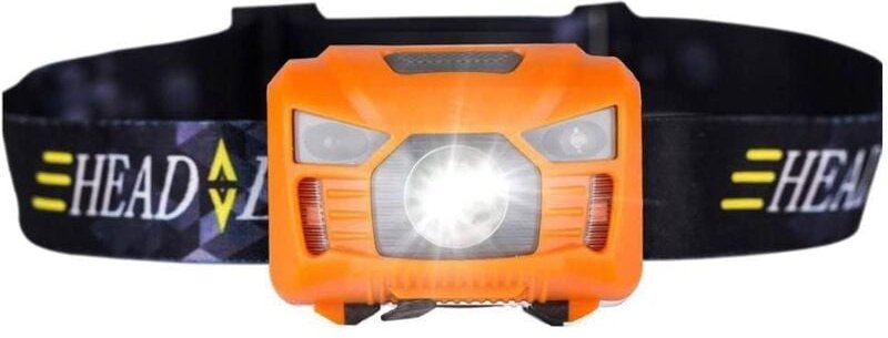 Qiedie - Wiederaufladbar, 5 w LED-Stirnlampe mit Körperbewegungssensor, wiederaufladbarer Mini-Scheinwerfer, Outdoor-Cam...