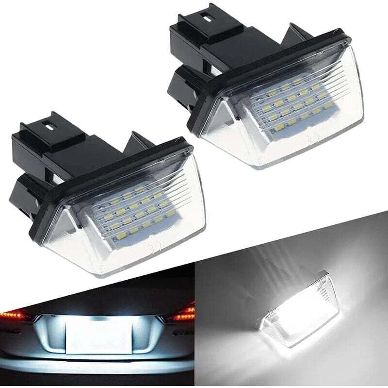 Thumbnail - Linghhang - 2 Stücke 12 v 3528SMD 6500 k led Auto Kennzeichenbeleuchtung Xenon Weiß Rücklicht Für Peugeot 206 207 306 30...
