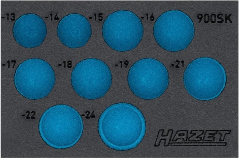 Thumbnail - Hazet 2-Komponenten Weichschaumeinlage 163-591L, L x B: 172 mm x 114 mm