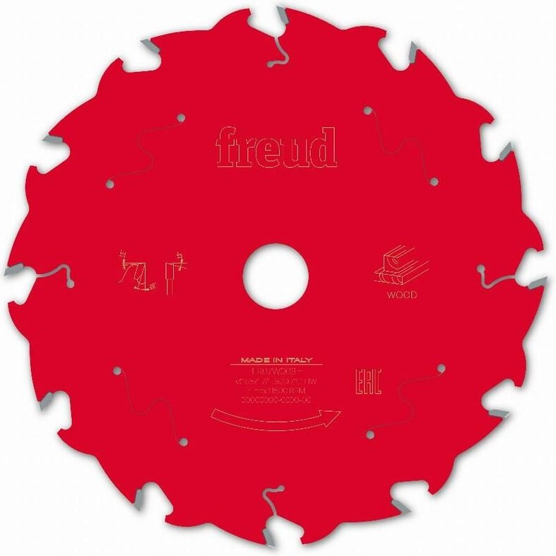 Freud - Sägeblatt für Handkreissäge kabelgebunden/kabellos Ø165 1,7/1,3 A20 Z12 ba 20° - F03FS10040 -FR07W009H