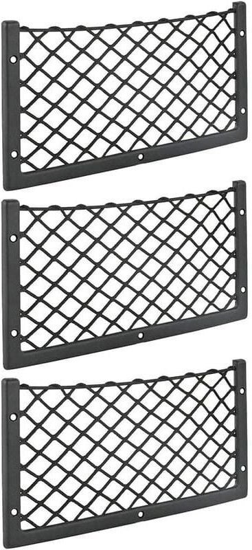 ZVD - Lot de 3 filets de rangement pour voiture - 36 x 18 cm - Haute élasticité, filet de rangement pour bagages, magazi...