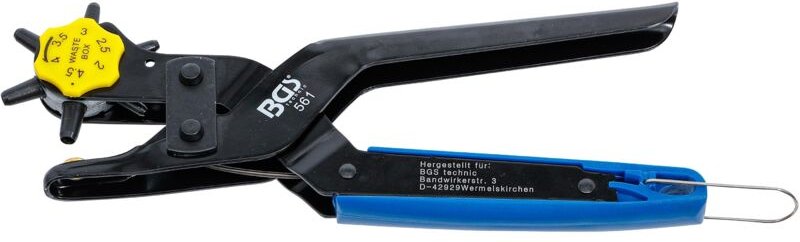 Revolver-Lochzange mit Hebelübersetzung