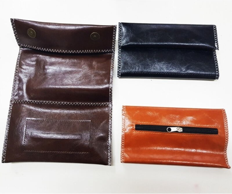 Trade Shop Traesio - Trade Shop - tabakbeutel filterbeutel öko-leder geldbörse tasche -