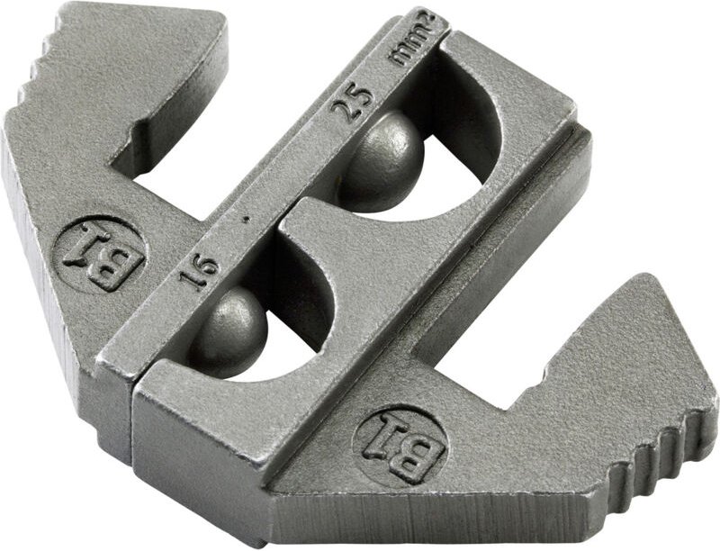 PLE-0B1 Crimp-Einsätze Unisolierte Kabelschuhe Quetschbereich: 16 bis 25 mm² Passend für m - Toolcraft