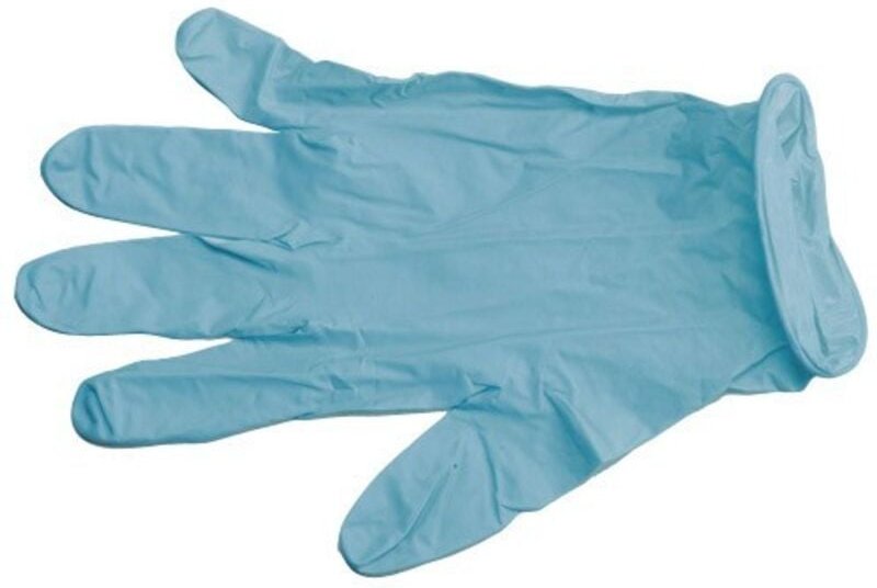 Einweg-Nitrilhandschuh Maurer Größe 9 xl, Packung mit 100 Stück.