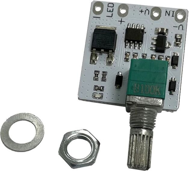 LED-Konstantspannungs-Dimmerplatine Steuermodul Tischlampe Stufenloser Knopf Potentiometer Live Fill Light Modul,B
