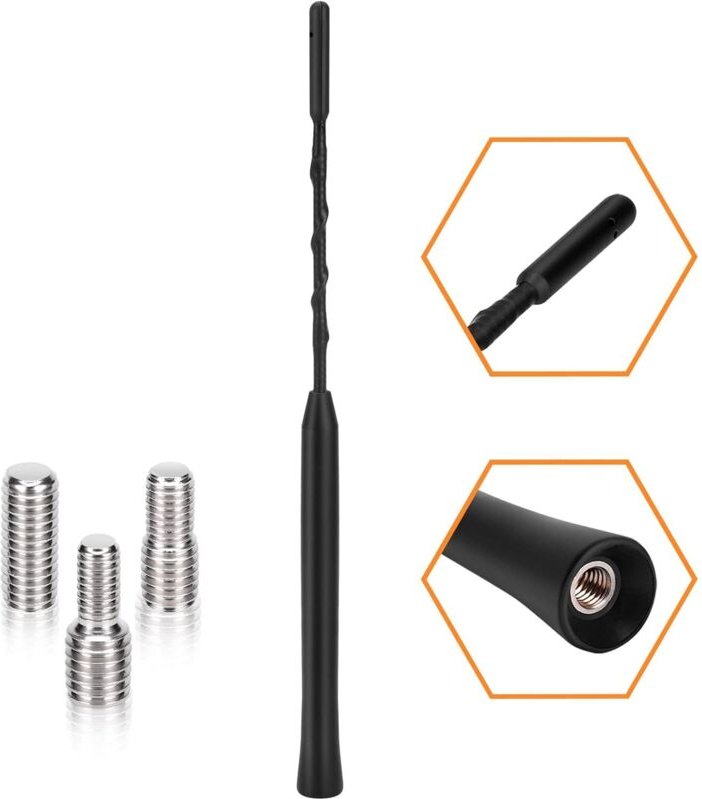 23 cm Autoantenne, UKW-DAB-Antenne, Autoradio-Antenne, Dachantenne für optimalen AM/FM-Empfang mit super Kompatibilität ...