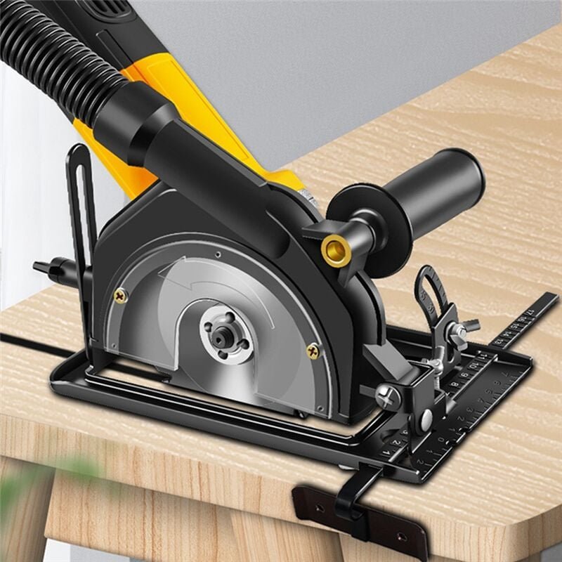 45° Verstellbare Schnitttiefen-Positionierungshalterung Winkelschleifer Retrofit-Schneidemaschinen-Schlitzbasis für 100-...