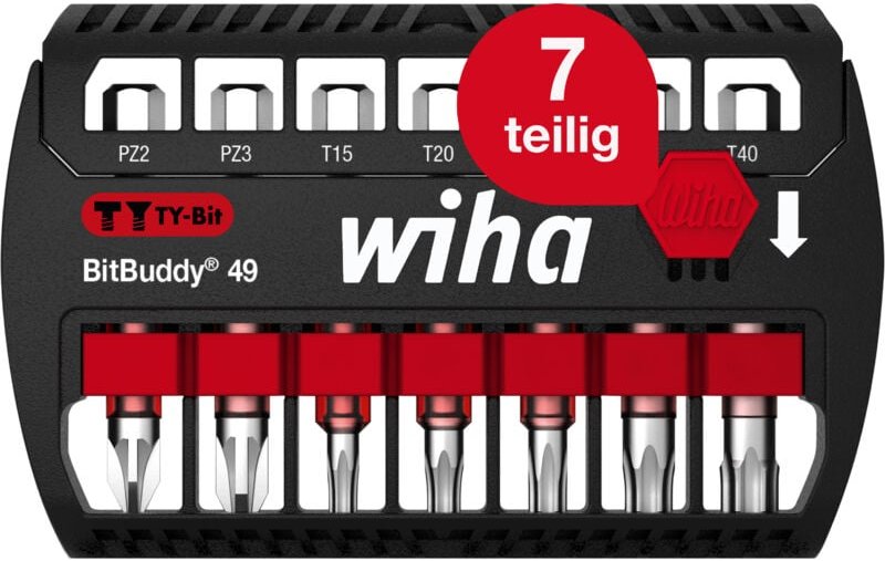 Thumbnail - Bit Set BitBuddy 7-tlg. i TY-Bit 49 mm i pz, torx 1/4' E6,3 i Zubehör für Schraubanwendungen i Impact- und Schlagschraub...