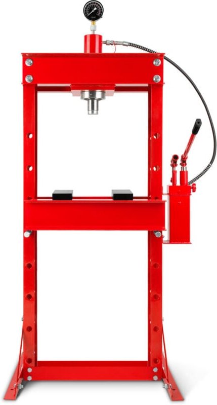 Hydraulikpresse Werkstattpresse 30T Presse hydraulisch mit Manometer, 8-Fach verstellbar, Arbeitshöhe 1070 mm, Arbeitsbr...