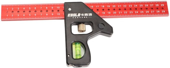 300-mm-Kombinationswinkel, multifunktionaler Winkelmesser aus Aluminiumlegierung mit Wasserwaage, Kombinationswinkel für...