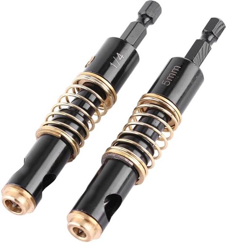 Zoternen - Professionelles Türscharnier-Zentrierbohrer-Öffnungswerkzeug (5 mm und 1/4 Zoll)