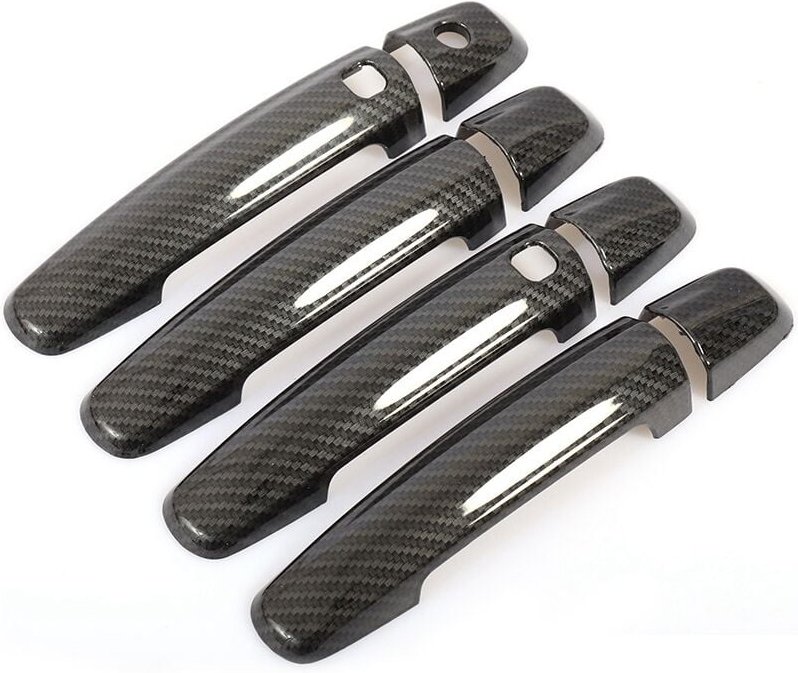 Tlily - Auto abs Carbon Fiber Türgriff Abdeckung Chrome Trim für Swift Vitara s- 2012-2018