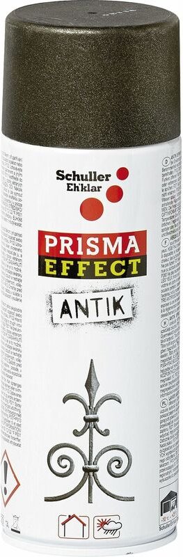 Schuller Eh'klar - Schuller Prisma Lackspray Effekt Antikspray - Acryl Sprühlack mit Eisenklimmer-Effekt 400mm, schwarz