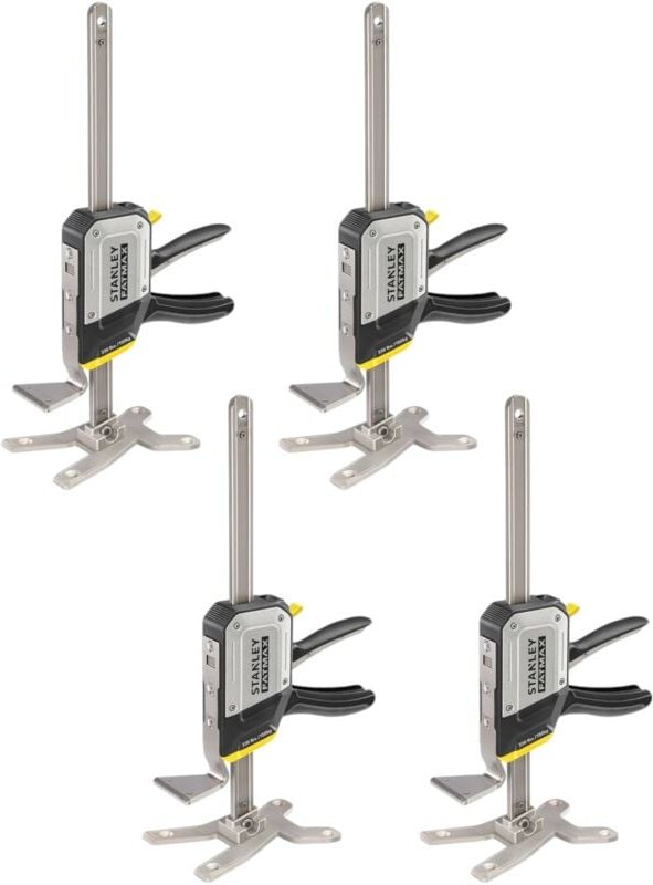 Stanley - Fatmax FMHT83552-1 TradeLift Einhand Montagewerkzeug Set 4 Stück 150 kg Hubkraft
