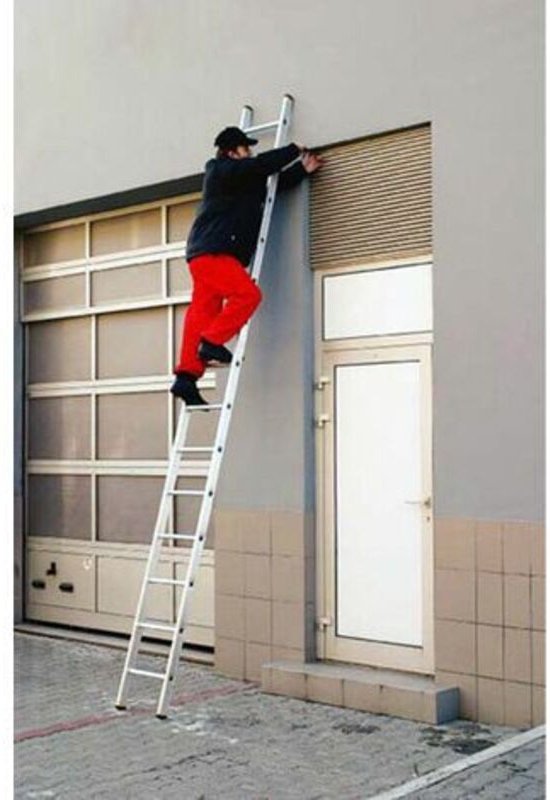 Aluleiter 20 Sprossen, zu erreichenden Höhe 5.46m - 8120