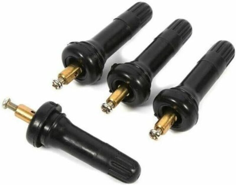 4-teiliges Reifenventil-Reparaturset mit TPMS-Drucksensor (Reifendruckkontrollsystem) und Snap-in-Ventilschäften