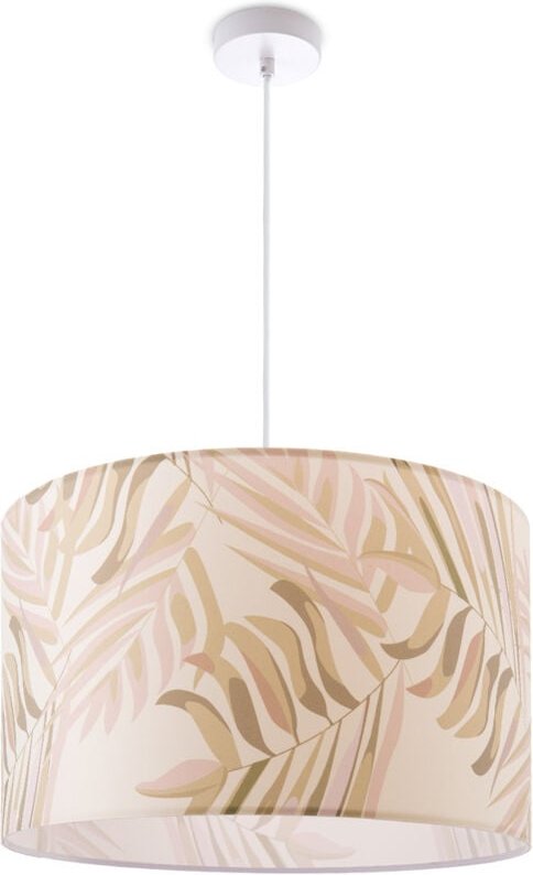 Pendelleuchte Lampenschirm Esstisch Hängelampe Wohnzimmer Kinderzimmer Palme Grün (Ø38cm), Pendelleuchte - Weiß - Paco H...