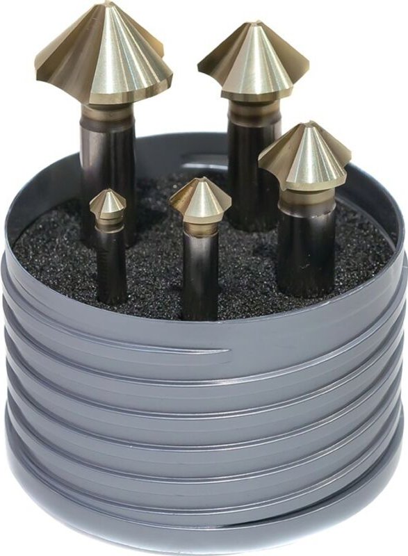 Beck - Kegelsenkersatz din 335 c 90 ° euc 6,3-25 mm hss spezial 5-teilig Kunststoffbox