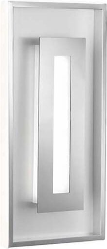 Fischer&honsel - led Wandleuchte bug mit Schalter dimmbar, Silber / Chrom, Höhe 40cm