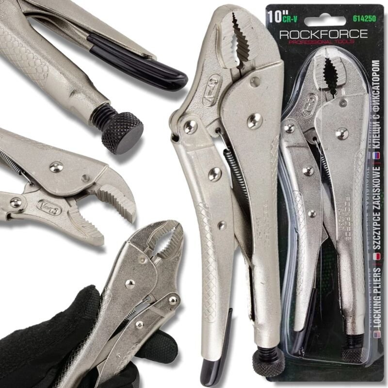 ROCKFORCE Morse-Verriegelungszange 10" 250 mm CRV-Stahl