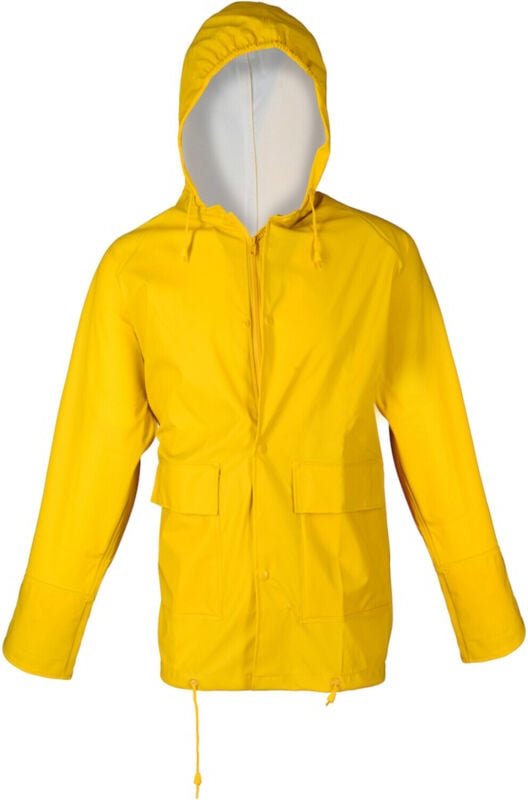 FP - Asatex Regenjacke Gr.L gelb PU-Stretch m.Kapuze EN343 Kl.2 reißfest