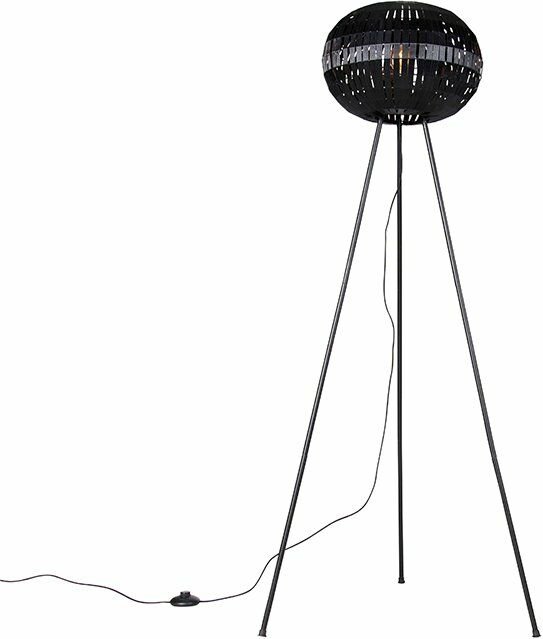 Modernes Stehlampen-Stativ schwarz - Zoë