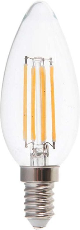 V-TAC E14 LED-Lampe, 5,5 W, 110 lm/W, Kerzenfilament, Naturweiß, dimmbar