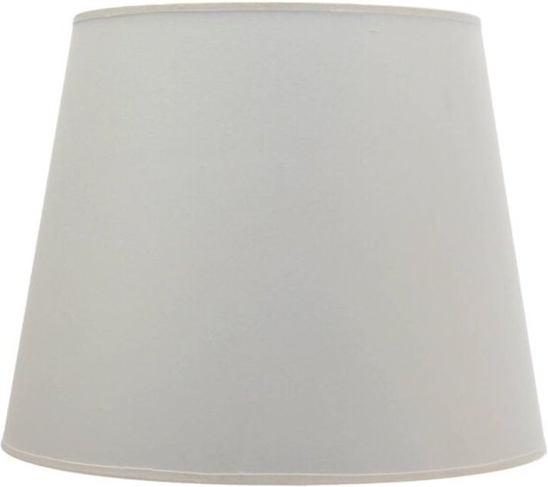Lampenschirm Weiß Stoff für Stehlampe E27 konisch