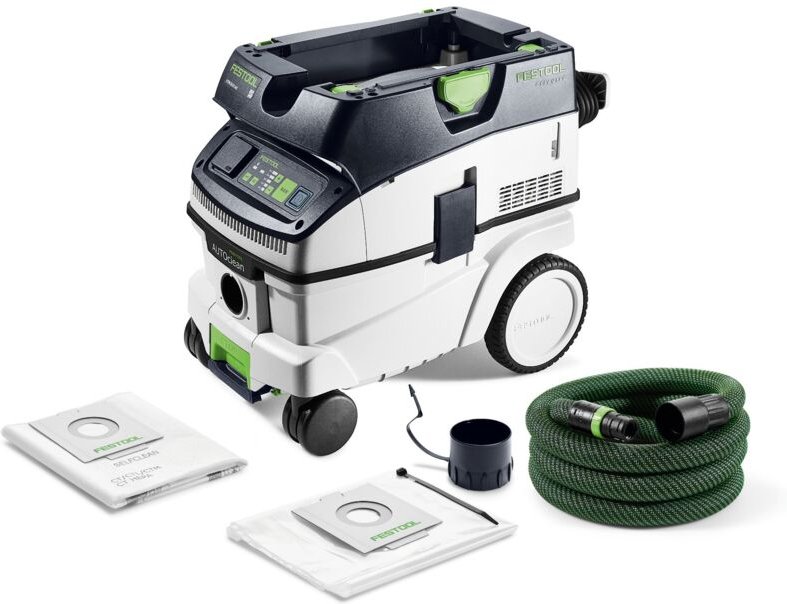 Absaugmobil cleantec ctm 26 ei ac, autoclean inkl Hauptfilter Filtersack - Festool