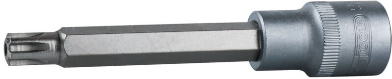 1/2' Bit-Stecknuss ribe mit Stirnlochbohrung, lang, M8