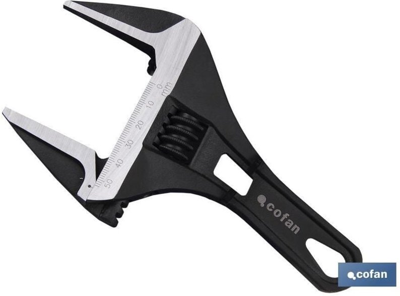 Verstellbarer Schraubenschlüssel, große Öffnung, 12, kurz